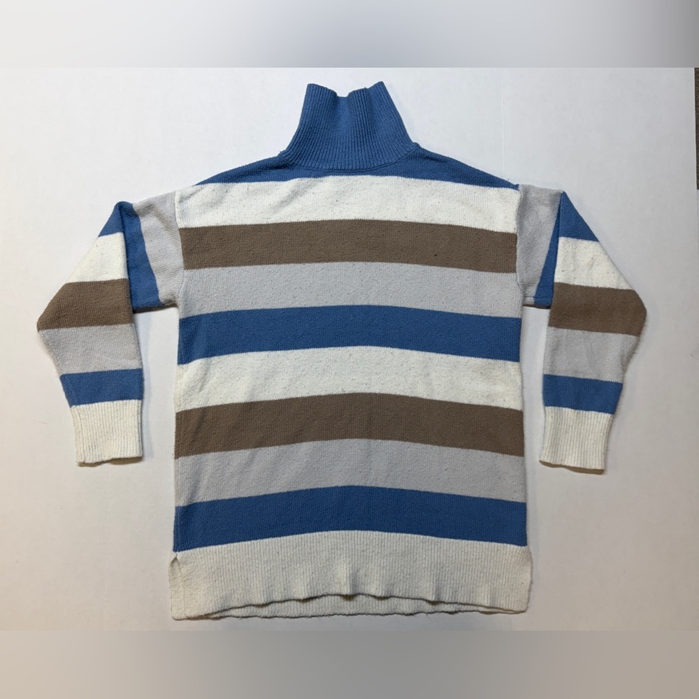 Ann Taylor‎ Horizontal Stripe Women’s Medium Turtleneck Sweater